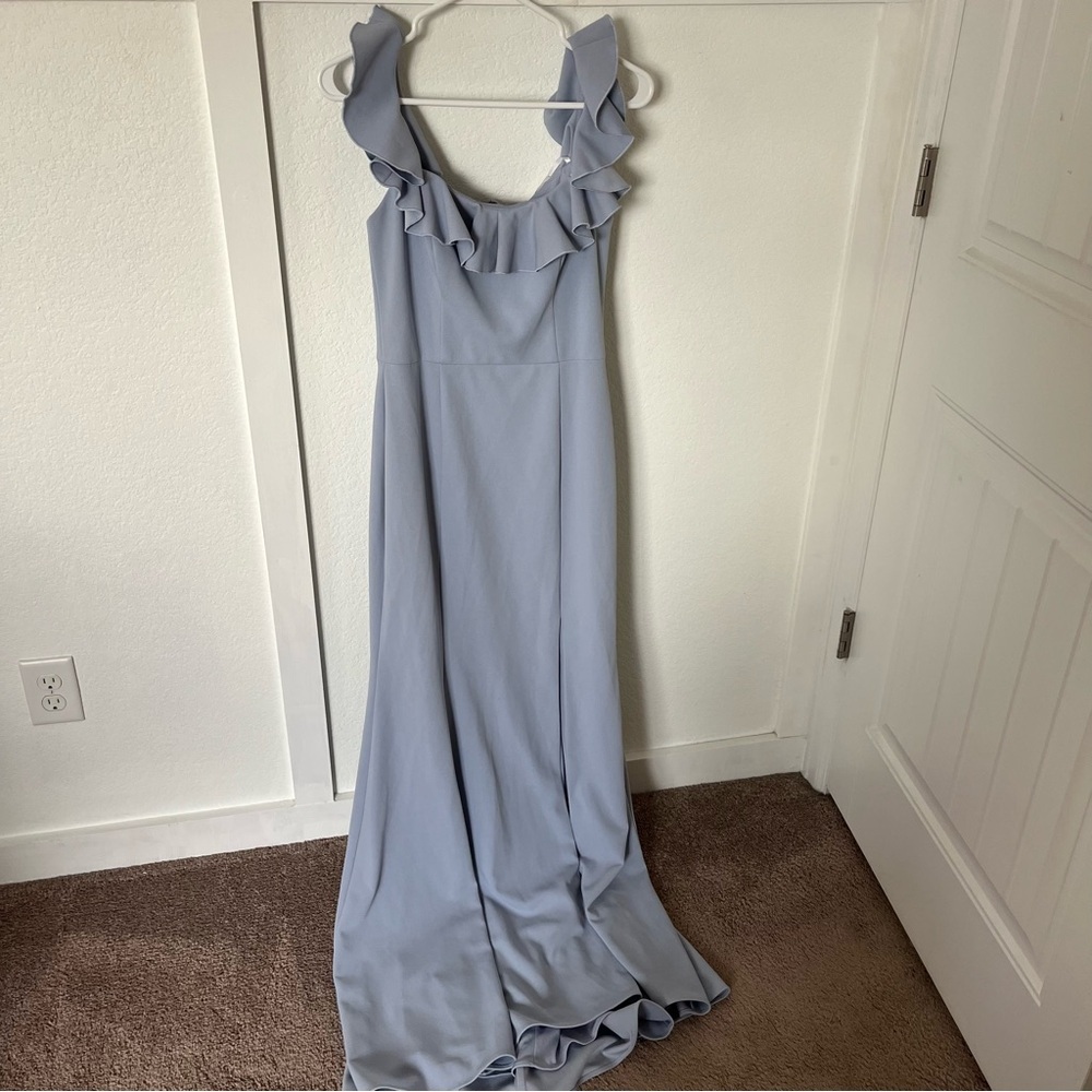 XScape Women's 6 Ruffle Full-length Formal Dress NWT.